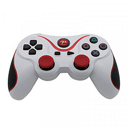 Ігровий бездротовий джойстик Bluetooth Dualshock 3 для PS3\PC Білий