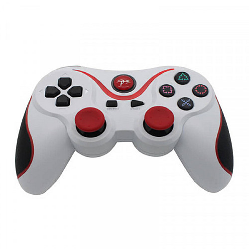 Ігровий бездротовий джойстик Bluetooth Dualshock 3 для PS3\PC Білий