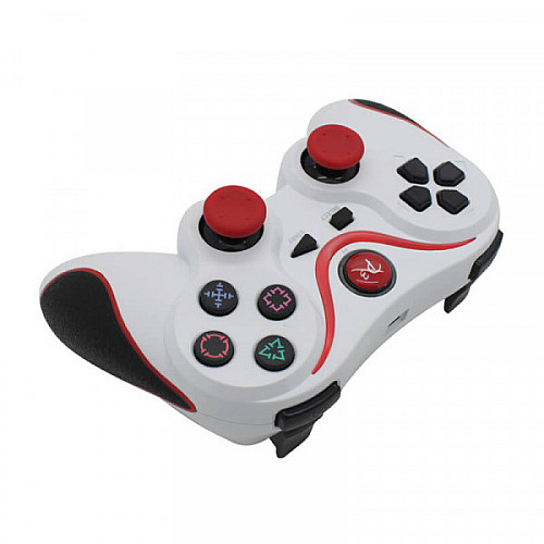 Ігровий бездротовий джойстик Bluetooth Dualshock 3 для PS3\PC Білий