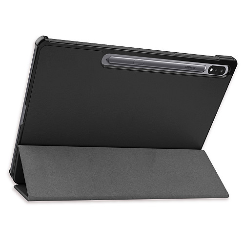 Чехол AIRON Premium для Samsung Galaxy TAB S7 Plus t970/975 с защитной пленкой и салфеткой Black