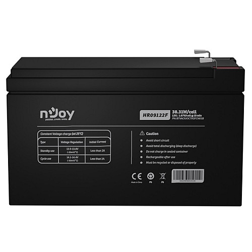 Акумуляторна батарея nJoy HR09122F 12V 9AH (BTVACIUOCTH2FCN01B) AGM
