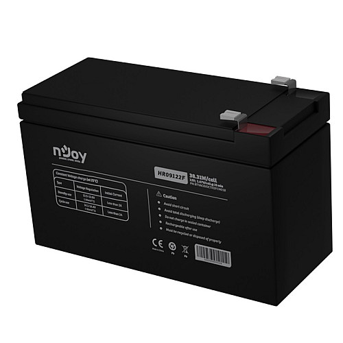 Акумуляторна батарея nJoy HR09122F 12V 9AH (BTVACIUOCTH2FCN01B) AGM