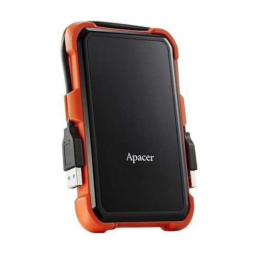 Накопичувач зовнішній HDD 2.5" USB 1.0TB Apacer AC630 Чорний/Помаранчевий (AP1TBAC630T-1)