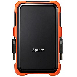 Накопичувач зовнішній HDD 2.5" USB 2.0TB Apacer AC630 Чорний/Помаранчевий (AP2TBAC630T-1)