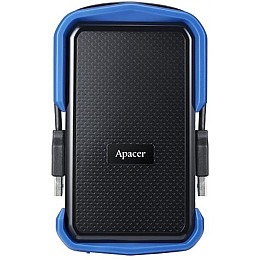 Накопичувач зовнішній HDD 2.5" USB 2.0TB Apacer AC631 Чорний/Синій (AP2TBAC631U-1)