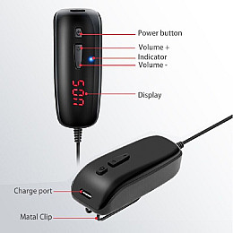 Беспроводной микрофон для телефона, смартфона петличный Savetek P7-UHF (100672)