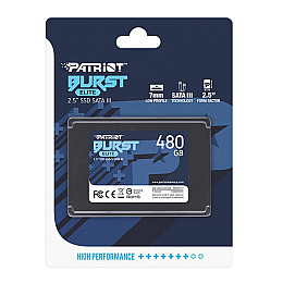 Накопитель SSD 480GB Patriot Burst Elite 2.5" SATAIII TLC (PBE480GS25SSDR)