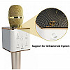 Беспроводной микрофон BTB караоке bluetooth Q7 Gold (53590)