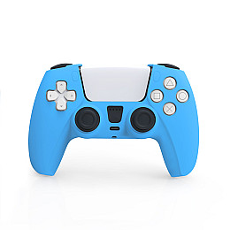 Защитный силиконовый чехол Dobe на контроллер Dualsense PS5 для Sony PlayStation 5 Blue (UD569)