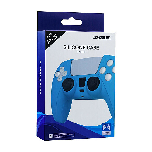 Защитный силиконовый чехол Dobe на контроллер Dualsense PS5 для Sony PlayStation 5 Blue (UD569)