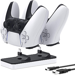 Двійна зарядна док-станція DOBE для PlayStation 5 (PS5) DualSense (TP5-0505)