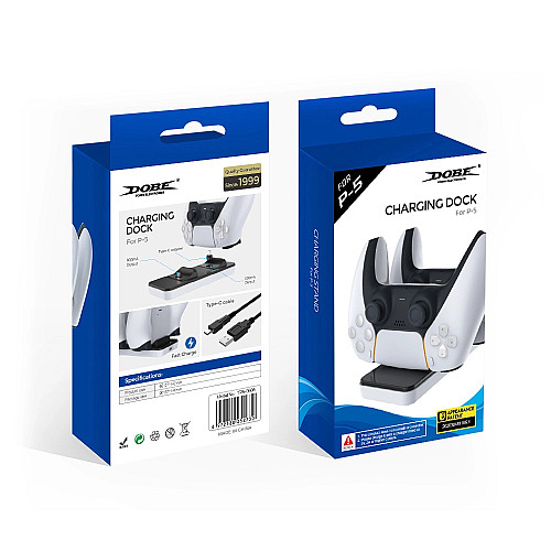 Двійна зарядна док-станція DOBE для PlayStation 5 (PS5) DualSense (TP5-0505)