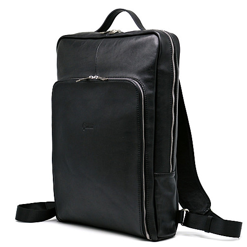 Кожаний рюкзак TARWA TA-1241-4lx для ноутбука 17" дюймів 30 × 50 × 8 Чорний