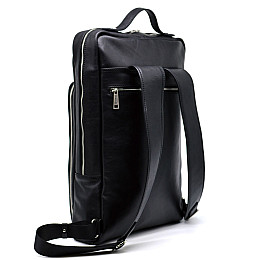 Кожаный рюкзак TARWA TA-1241-4lx для ноутбука 17" дюймов 30 × 50 × 8 Черный