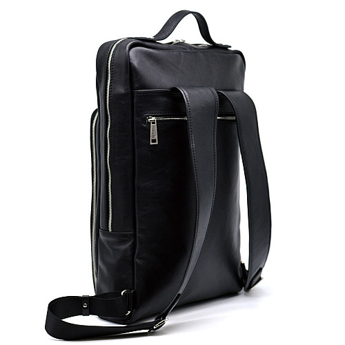 Кожаний рюкзак TARWA TA-1241-4lx для ноутбука 17" дюймів 30 × 50 × 8 Чорний