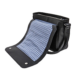 Сумка шкіряна через плече чоловіча TARWA FA-7338-4lx для ноутбука 13"-14" Чорна