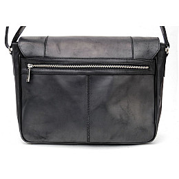 Сумка на плечо чоловіча з натуральної шкіри TARWA RA-7338-4lx чорний