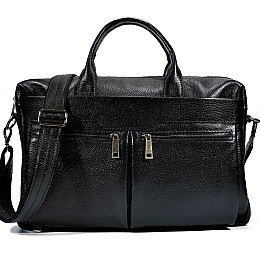 Сумка для ноутбука 15"-17" FA-7122-3mdL з шкіри флотар TARWA чорний