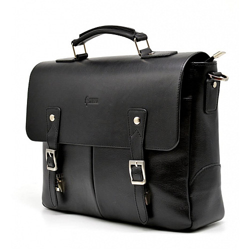 Чоловіча сумка-портфель з шкіри GA-3960-4lx TARWA Чорний