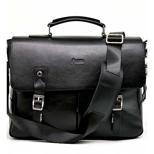 Чоловіча сумка-портфель з шкіри GA-3960-4lx TARWA Чорний