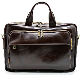 Сумка из натуральной кожи GХ-7334-3md TARWA Коричневый