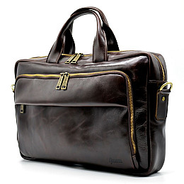 Сумка из натуральной кожи GХ-7334-3md TARWA Коричневый