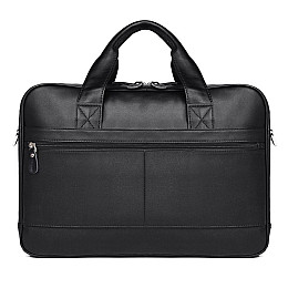 Мужская кожаная сумка для ноутбука JD7320A John McDee Черный