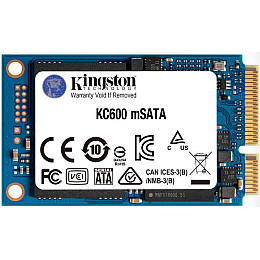 Накопитель SSD  256GB Kingston KC600 mSATA SATAIII 3D TLC (SKC600MS/256G)