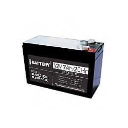 Акумулятор 12В 7 Ач для ІБП I-Battery ABP7-12L