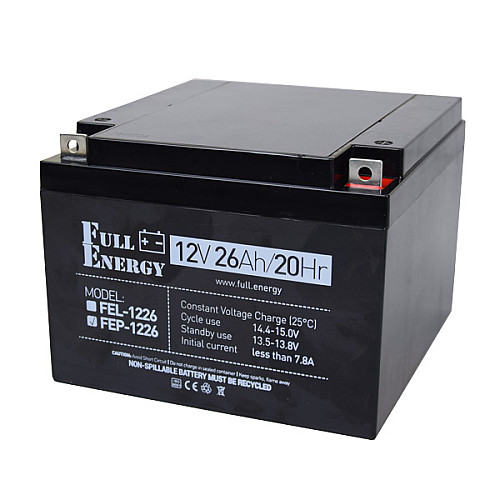 Акумулятор 12В 26 Ач для ІБП Full Energy FEP-1226