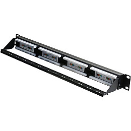 Патч-панель Hypernet 24 порта UTP кат. 5Е 19" PP-KUTP24-NM-CM з організатором кабеля