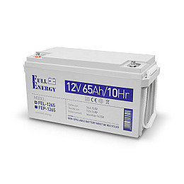 Акумулятор гелевий 12В 65 Ач для ІБП Full Energy FEL-1265