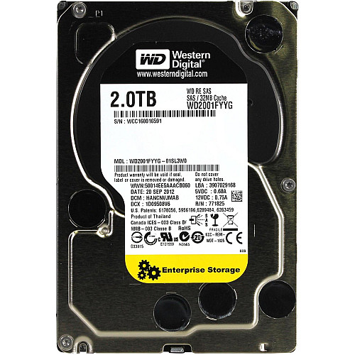 HDD 3.5" SAS 2.0TB WD Enterprise Class 7200об/хв 32МБ (WD2001FYYG)