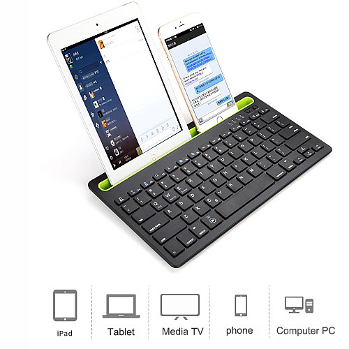 Бездротова двоконтактна Bluetooth клавіатура Sandy Gforse Multi-Device Keyboard BK 230 Black