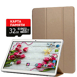 Планшет-телефон Adronix  MT232 3G Gold 2/32GB + Чехол-книжка + Карта памяти 32GB
