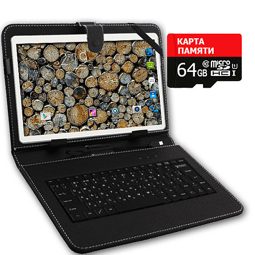 Планшет-телефон Adronix MT232 3G Gold 2/32GB + Чехол-клавиатура + Карта памяти 64GB