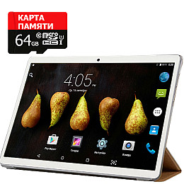 Планшет-телефон Adronix  MT232 3G Pink 2/32GB + Чехол-книжка + Карта памяти 64GB