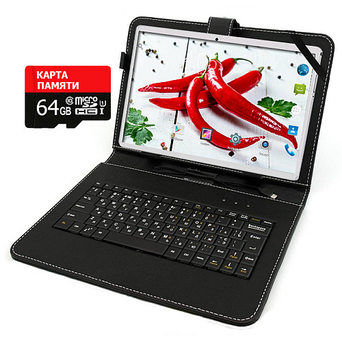 Планшет-телефон Adronix MT232 3G Pink 2/32GB + Чехол-клавиатура + Карта памяти 64GB