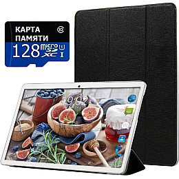 Планшет - телефон Hoozo X1001 Full HD 32Gb LTE Silver + Чехол-книжка + Карта памяти 128GB