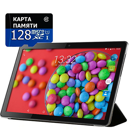 Планшет-телефон Adronix X1001 Matte Black LTE 2/32GB + Чехол-книжка + Карта памяти 128GB