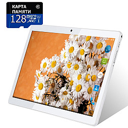 Планшет - телефон Hoozo X1001 Lite Full HD 32Gb LTE Silver + Карта памяти 128GB