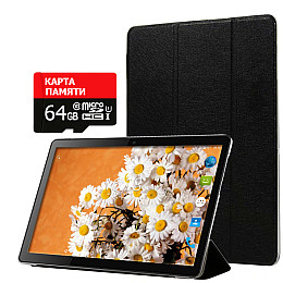 Планшет - телефон Hoozo X1001 Full HD 32Gb LTE Jet Black + Чехол-книжка + Карта памяти 64GB