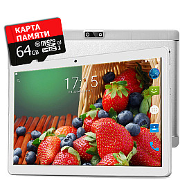 Планшет - телефон Hoozo X1001 Lite Full HD 32Gb LTE Silver + Карта памяти 64GB