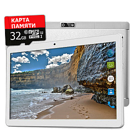 Планшет - телефон Hoozo X1001 Lite Full HD 32Gb LTE Silver + Карта памяти 32GB
