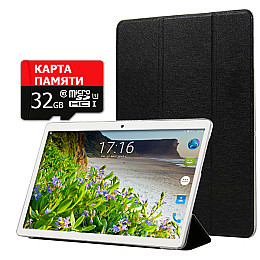 Планшет - телефон Hoozo X1001 Full HD 32Gb LTE Silver + Чехол-книжка + Карта памяти 32GB