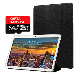 Планшет - телефон Hoozo X1001 Full HD 32Gb LTE Silver + Чехол-книжка + Карта памяти 64GB