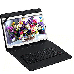 Планшет - телефон Hoozo MT232 Silver + Чехол-клавиатура