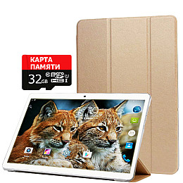 Планшет Hoozo MT232 Gold + Чехол-книжка + Карта памяти 32GB