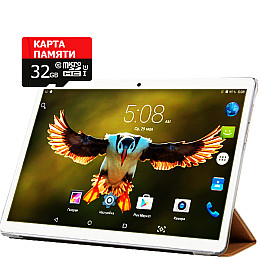 Планшет Hoozo MT232 Pink + Чехол-книжка + Карта памяти 32GB