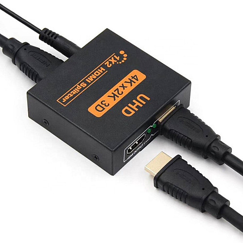 Активный HDMI разветвитель на 2 порта UHD, двунаправленный видео сплиттер, 4K, 2K, 3D, 1080Р
